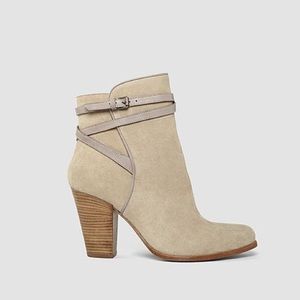 All Saints Victoria Ankle Boots Booties Heeled Tan